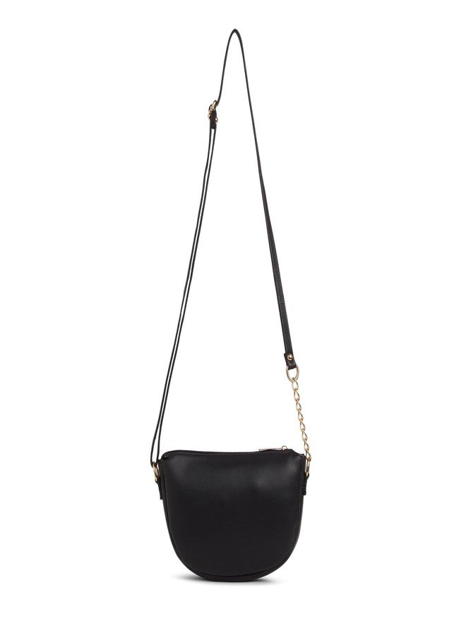 كابريس حقيبة كتف متوسطة الحجم من كابريس بليث للنساء، مزودة بحزام قابل للتعديل وسحاب إغلاق لراحة الارتداء | حقيبة يد متعددة الاستخدامات للاستخدام اليومي والسفر والمناسبات الخاصة (أسود) - Image 5